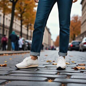 Rag & Bone Retro Runner Suede Sneaker in Off White EU 36.5 / US 5 -5.5